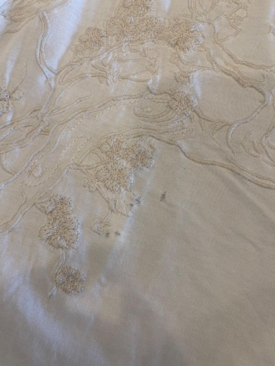 JW Los Angeles Johnny Was Cream Embroidered Floral Short Sleeve T-Shirt Medium - Picture 6 of 6